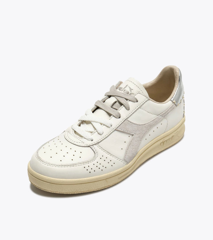 Diadora Women's B.Elite X-Stitch White Silver - Orleans Shoe Co.