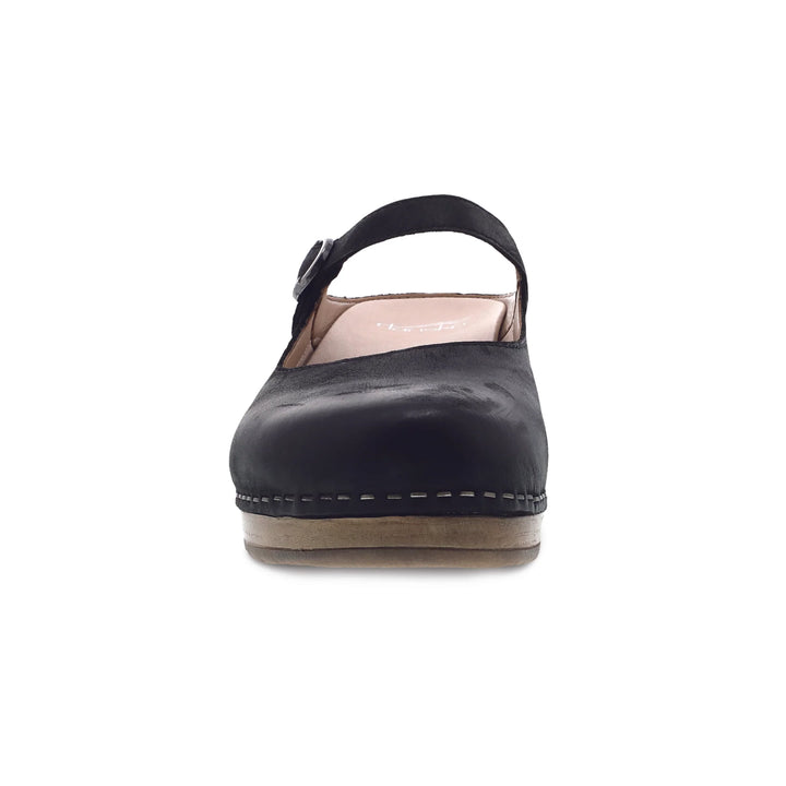 Dansko Women’s Bria Burnished Nubuck Black - Orleans Shoe Co.