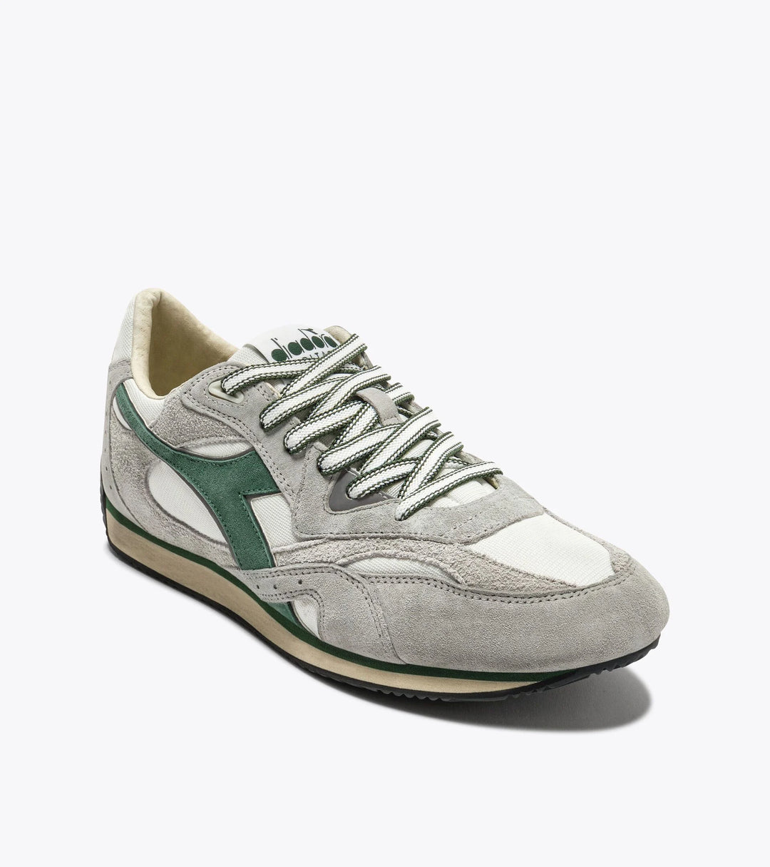 Diadora Men's Equipe Revenge Used White Gray Limestone - Orleans Shoe Co.
