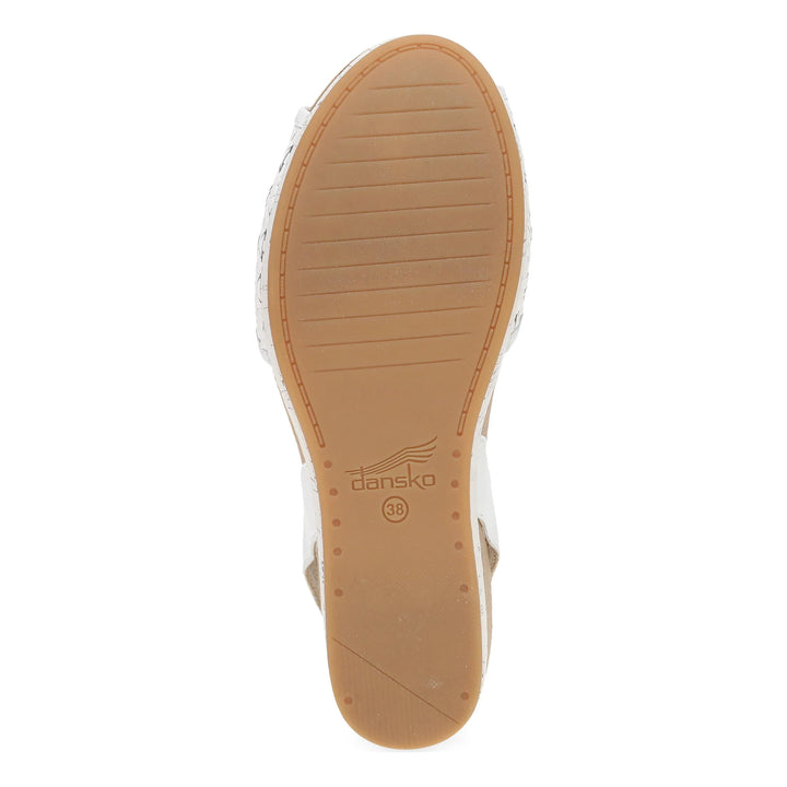 Dansko Women's Stella White Woven - Orleans Shoe Co.