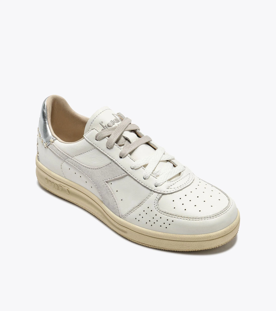 Diadora Women's B.Elite X-Stitch White Silver - Orleans Shoe Co.