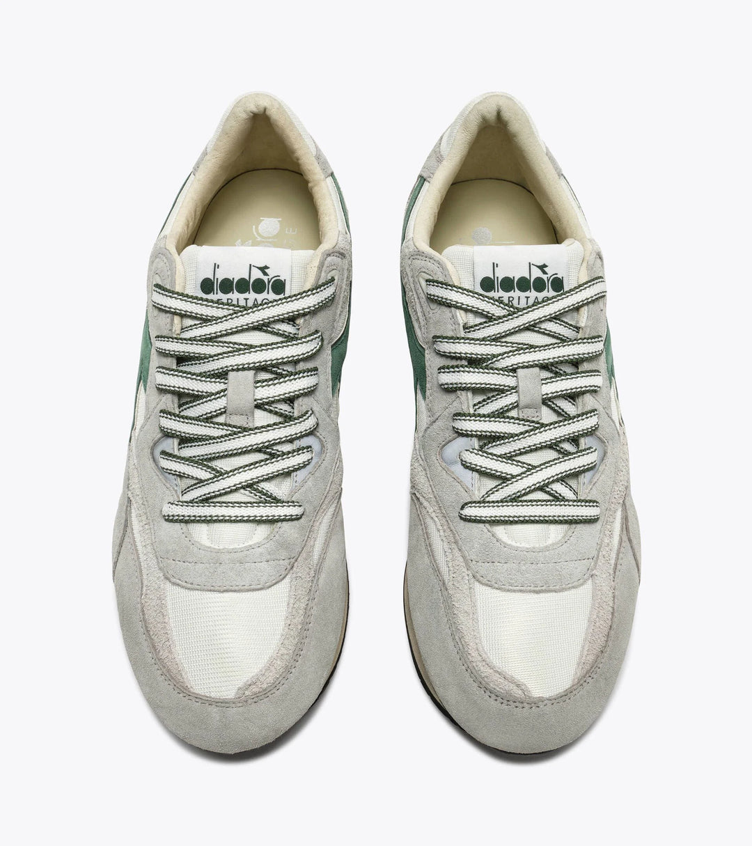 Diadora Men's Equipe Revenge Used White Gray Limestone - Orleans Shoe Co.