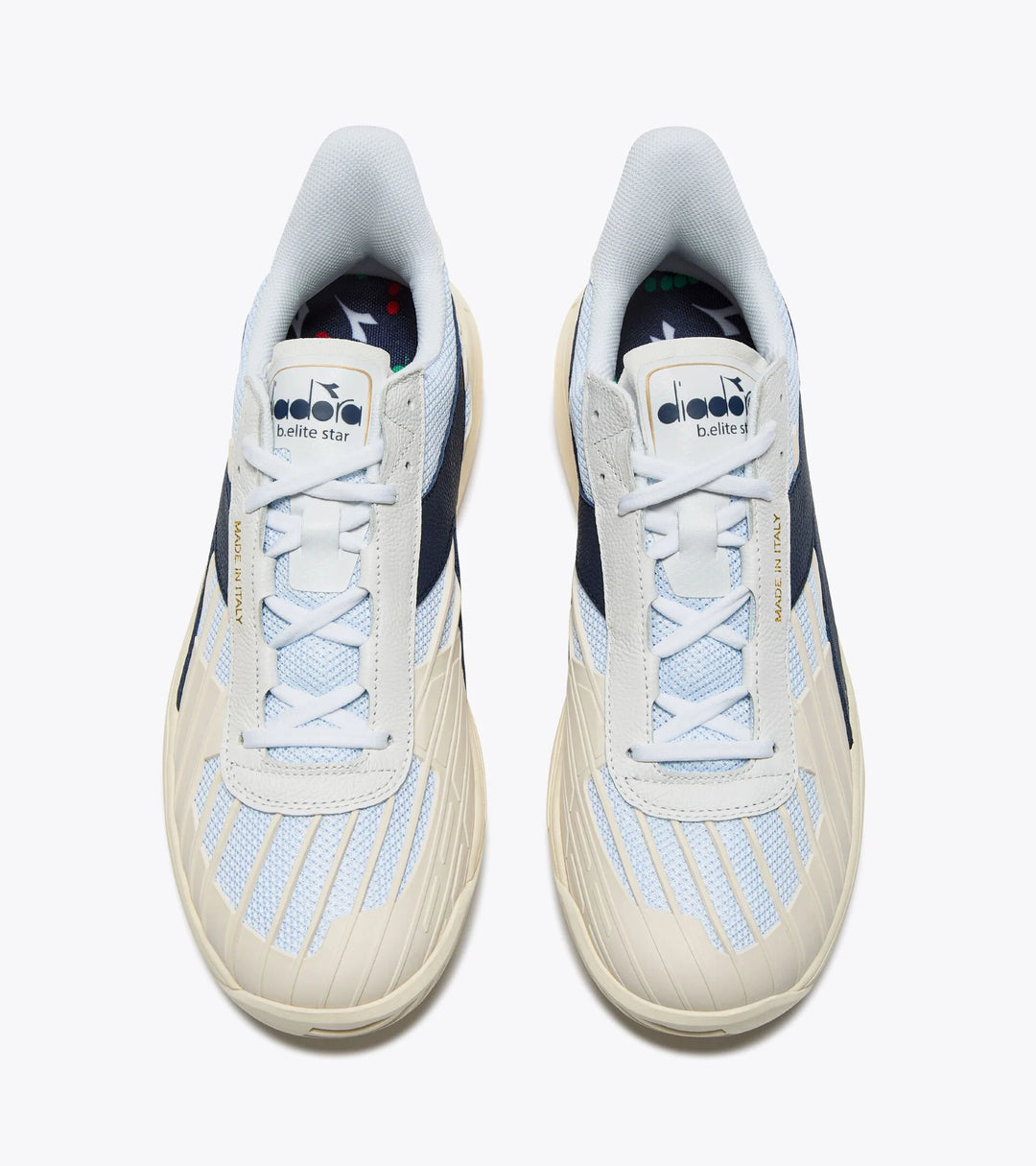 Diadora Women's B. Elite Star White Blue Corsair