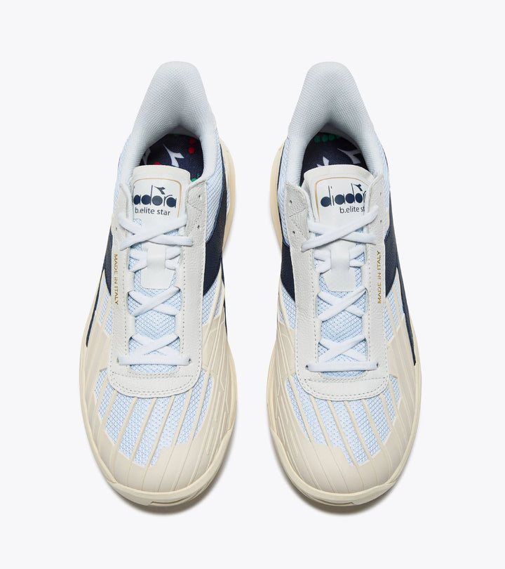Diadora Women's B. Elite Star White Blue Corsair