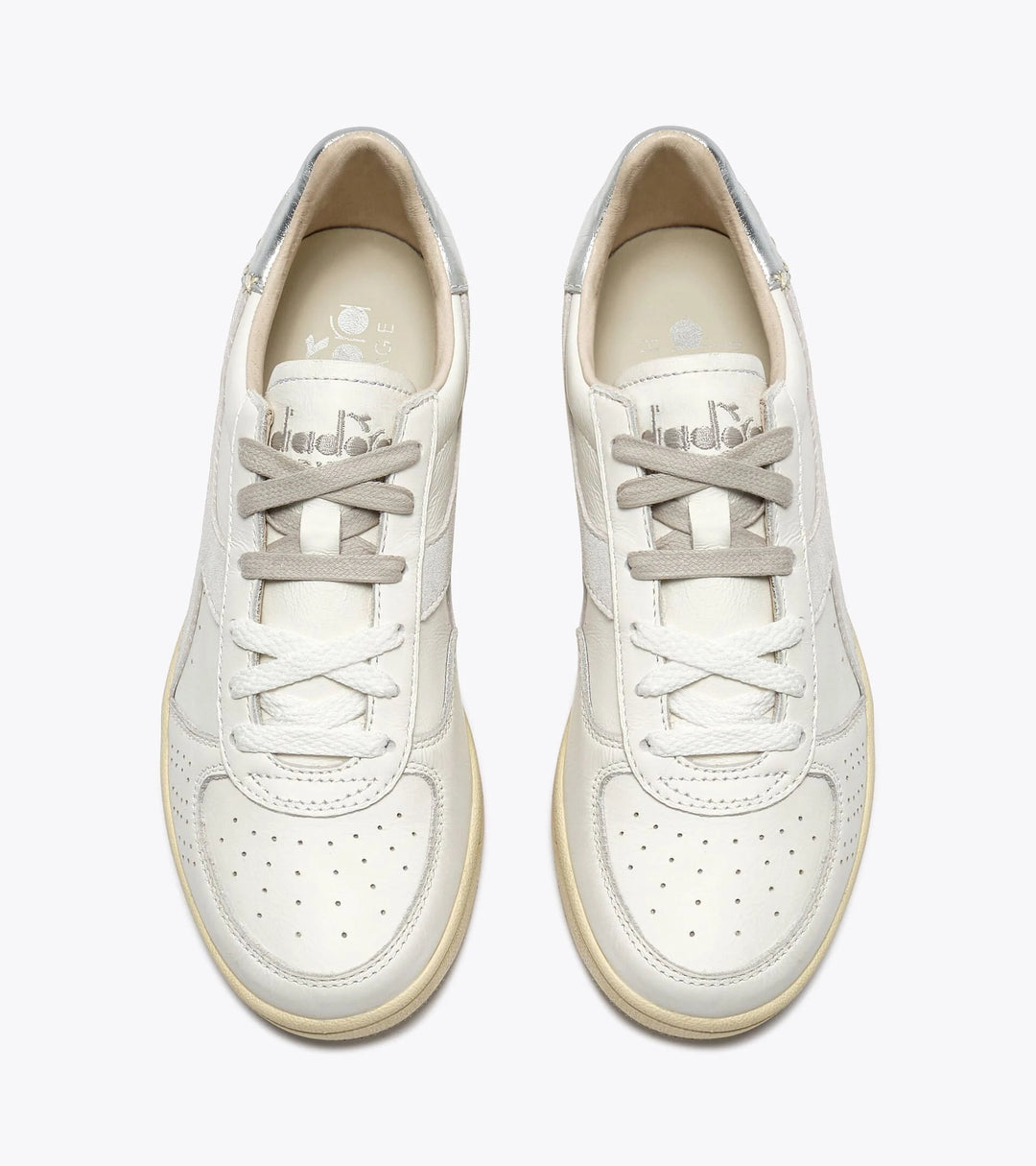 Diadora Women's B.Elite X-Stitch White Silver - Orleans Shoe Co.