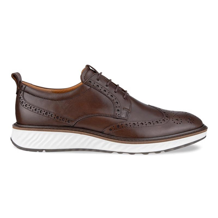 Ecco Men's St. 1 Hybrid Wingtip Derby Cocoa Brown 83642401482