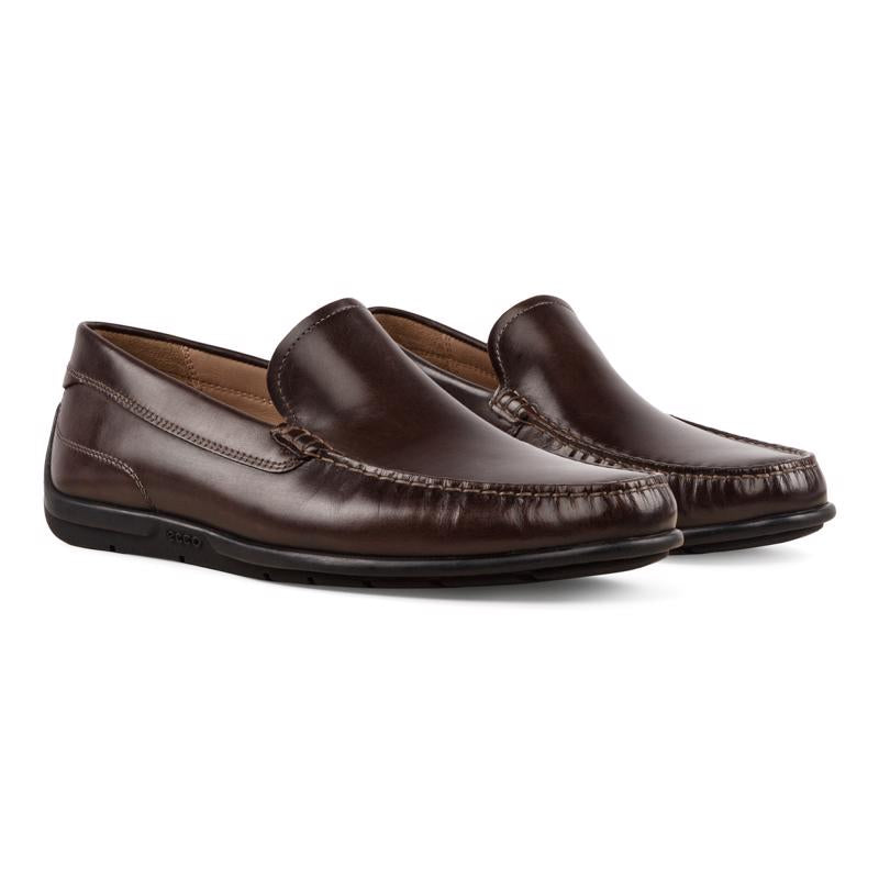 ECCO Classic Moc 2.0 - Men's Leather Moccasin - Brown ECCO Classic Moc 2.0 - Men's Leather Moccasin - Brown