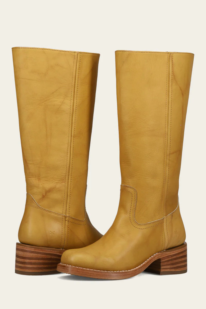 Frye Women's Campus 14L Wide Calf Banana Extended