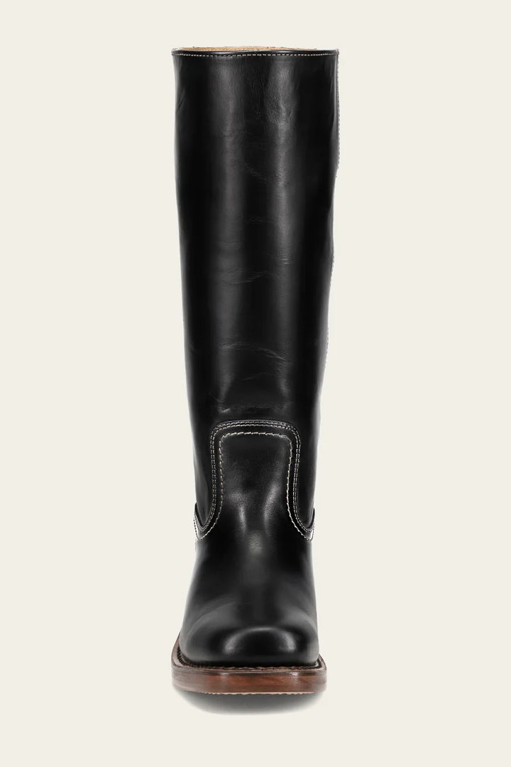 Frye Women's Campus 14L Wide Calf Jet Black Extended