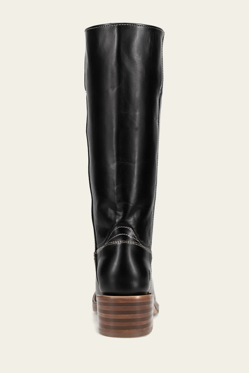 Frye Women's Campus 14L Wide Calf Jet Black Extended