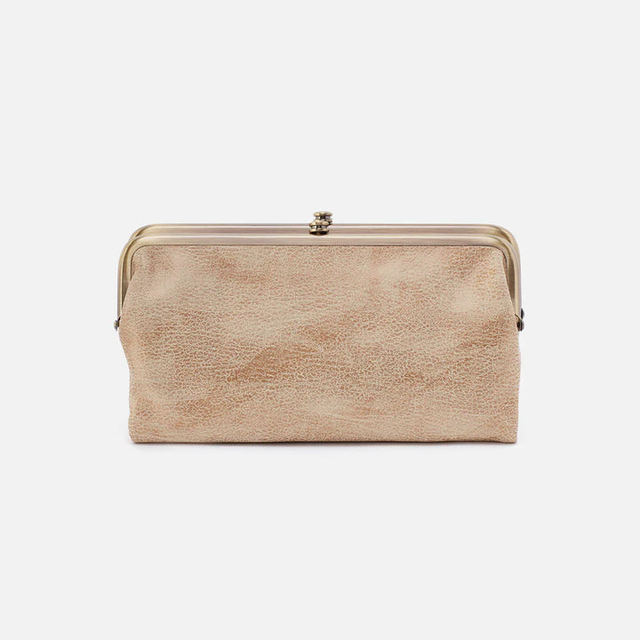 Hobo Lauren Clutch Wallet Gold Leaf