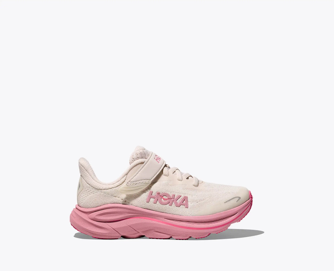 Hoka Little Kids Clifton 10 Rose Cream Dried Rose