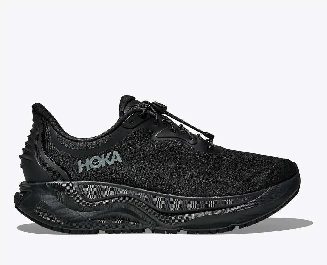 Hoka Men's Arahi Slip Resistant Black Black - Orleans Shoe Co.