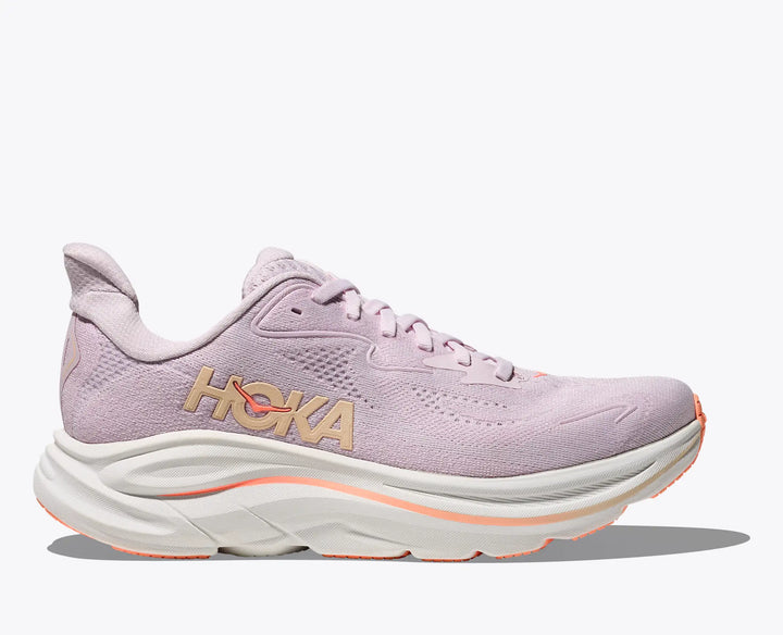 Hoka Women's Clifton 10 Lilac Cream Tangerine Glow - Orleans Shoe Co.