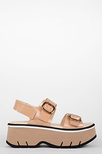 Homers Women's 21654 Lucia Reverse Vernice Dark Beige