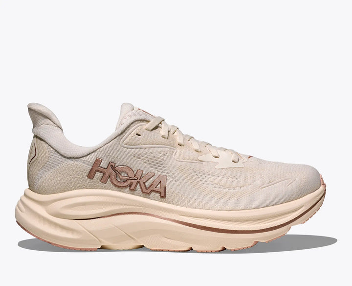 Hoka Women's Clifton 10 Alabaster Rose Gold - Orleans Shoe Co.