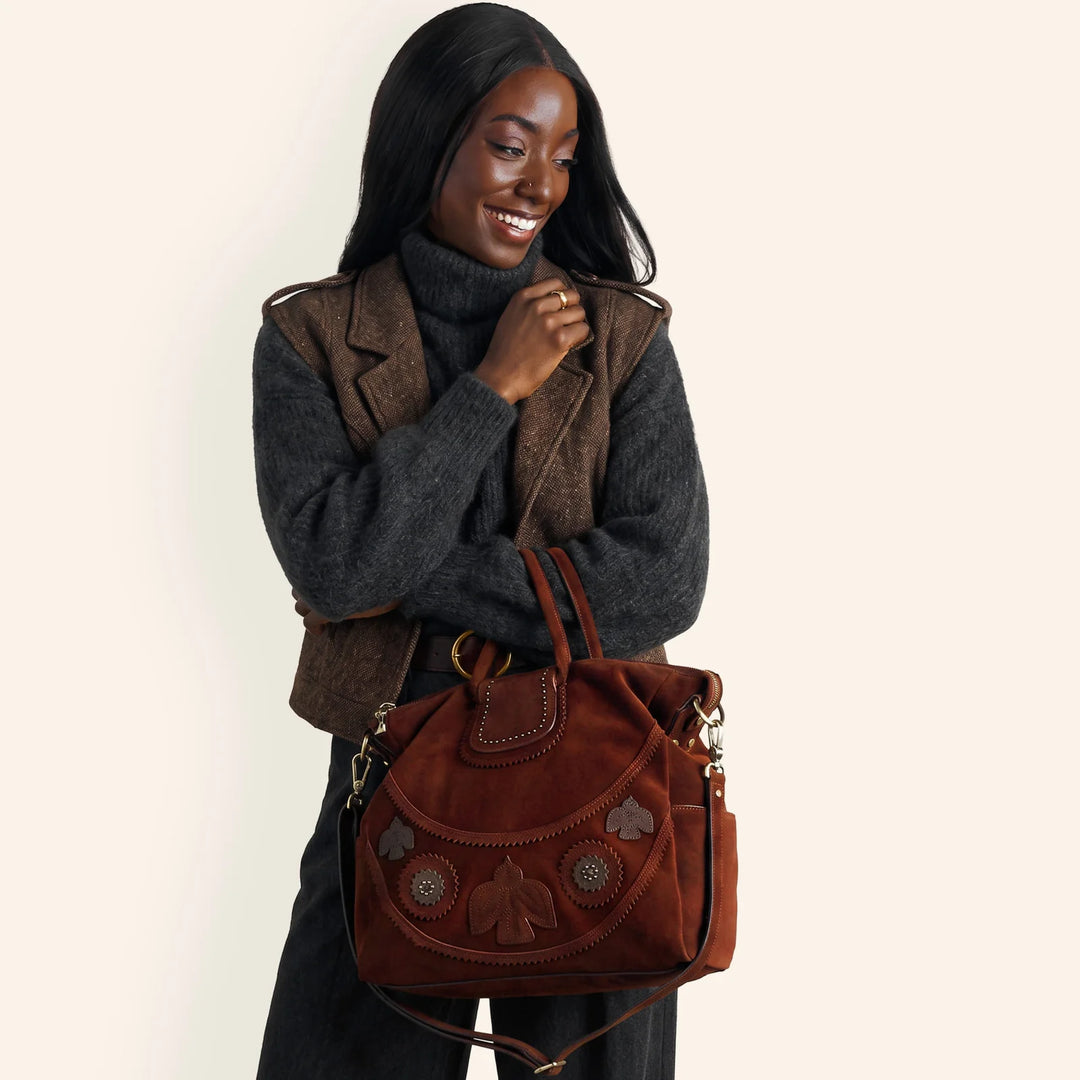 Hobo Sheila Large Satchel Chocolate