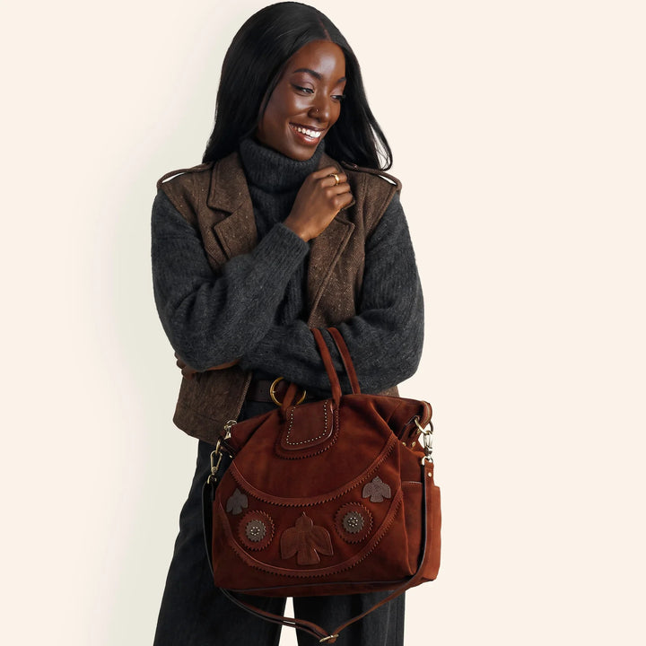 Hobo Sheila Large Satchel Chocolate