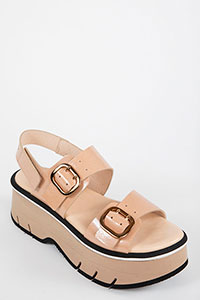 Homers Women's 21654 Lucia Reverse Vernice Dark Beige