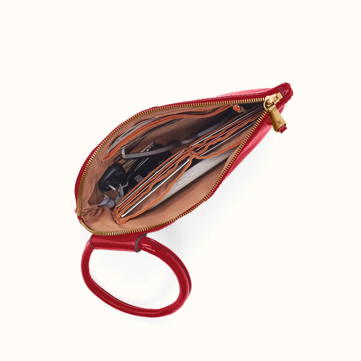 Hobo Sable Wristlet True Red