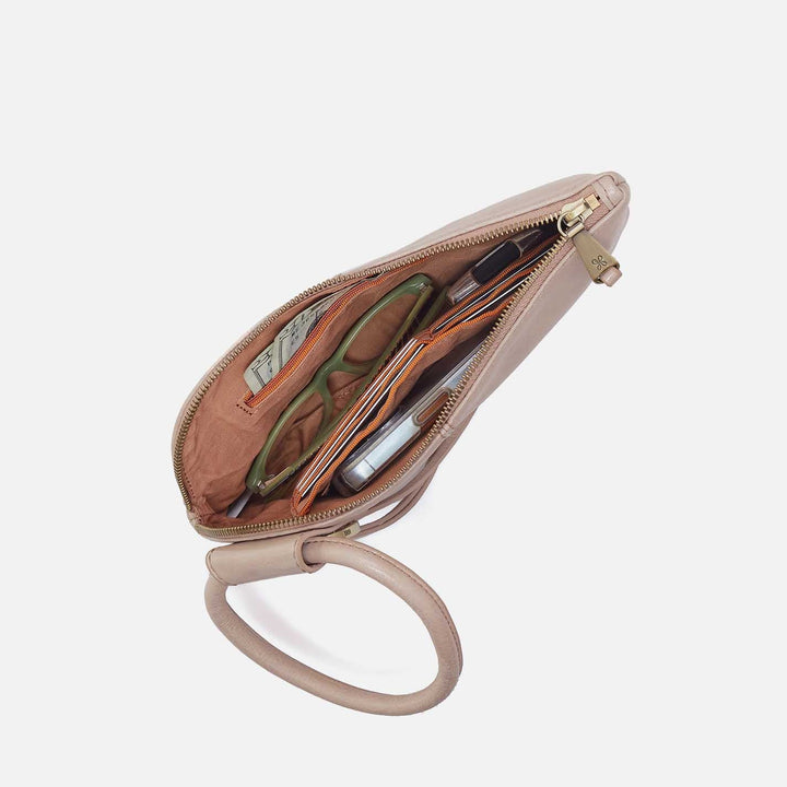 Hobo Sable Wristlet Stone Gloss - Orleans Shoe Co.