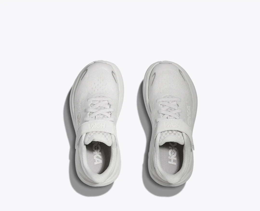 Hoka Little Kids Clifton 10 White White