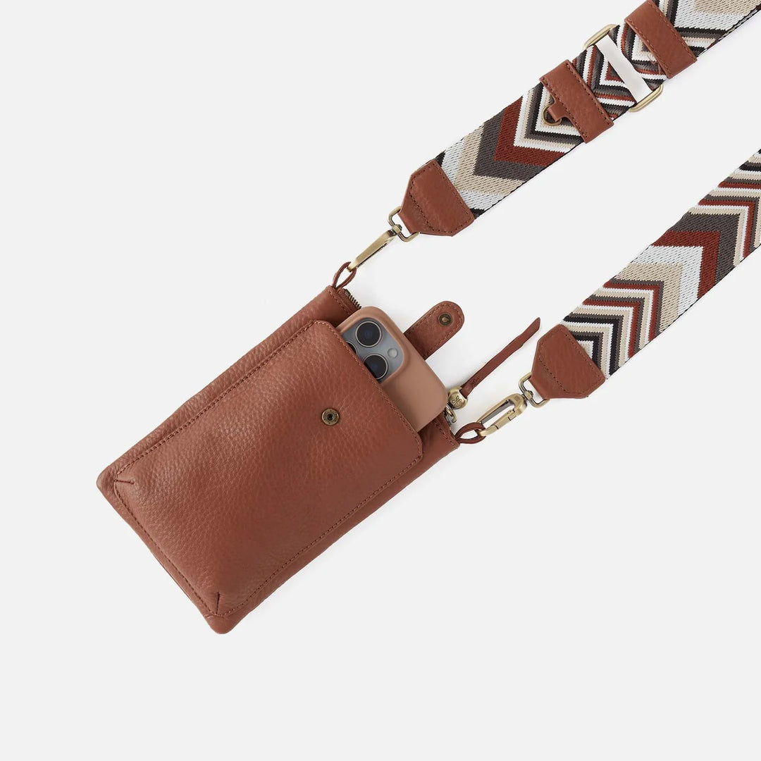 Hobo Cass Phone Crossbody Bridle Brown - Orleans Shoe Co.