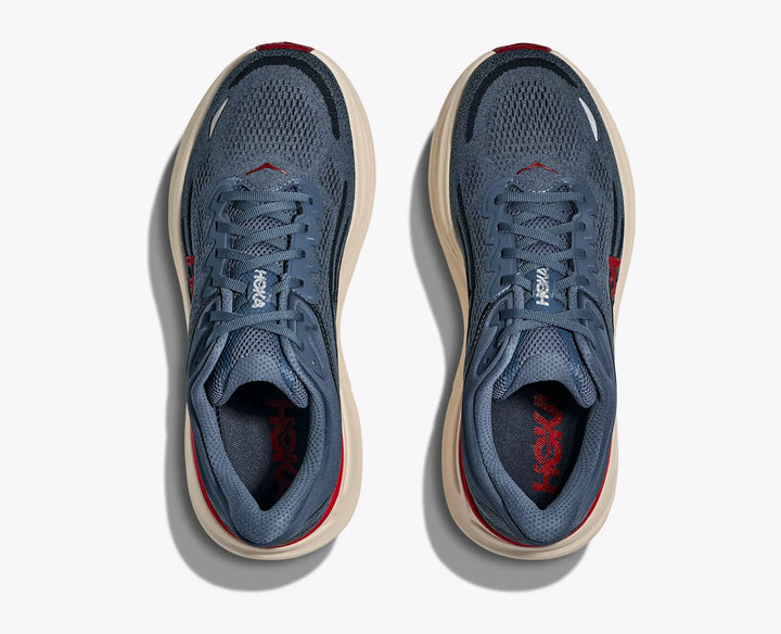 Hoka Men's Bondi 9 Thunder Cloud Vermillion - Orleans Shoe Co.