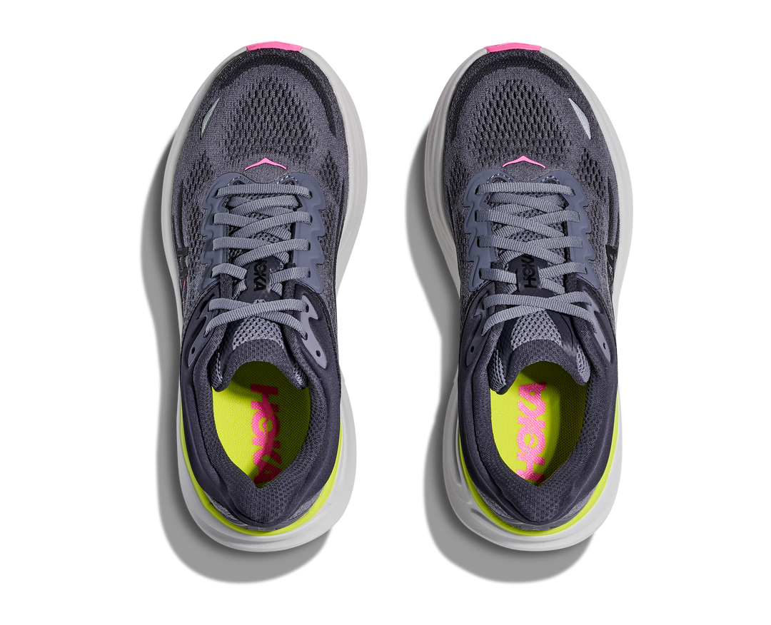 Hoka Women's Bondi 9 Charcoal Grey Grey Skies
