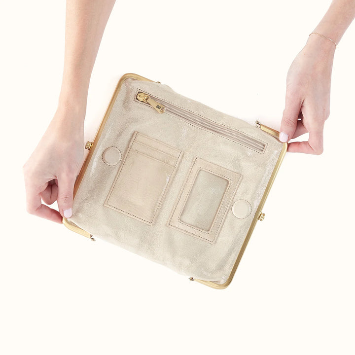Hobo Lauren Clutch Wallet Sand Shimmer
