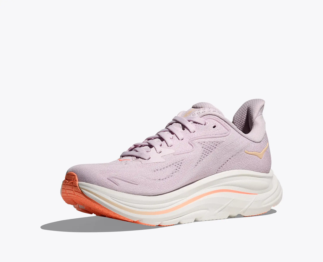 Hoka Women's Clifton 10 Lilac Cream Tangerine Glow - Orleans Shoe Co.