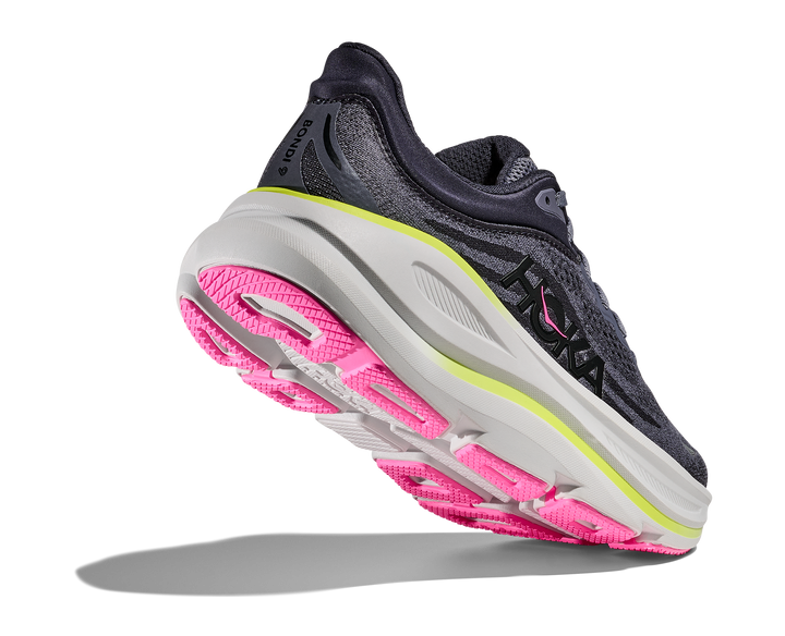 Hoka Women's Bondi 9 Charcoal Grey Grey Skies
