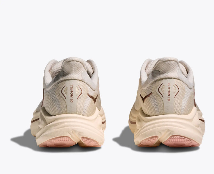 Hoka Women's Clifton 10 Alabaster Rose Gold - Orleans Shoe Co.
