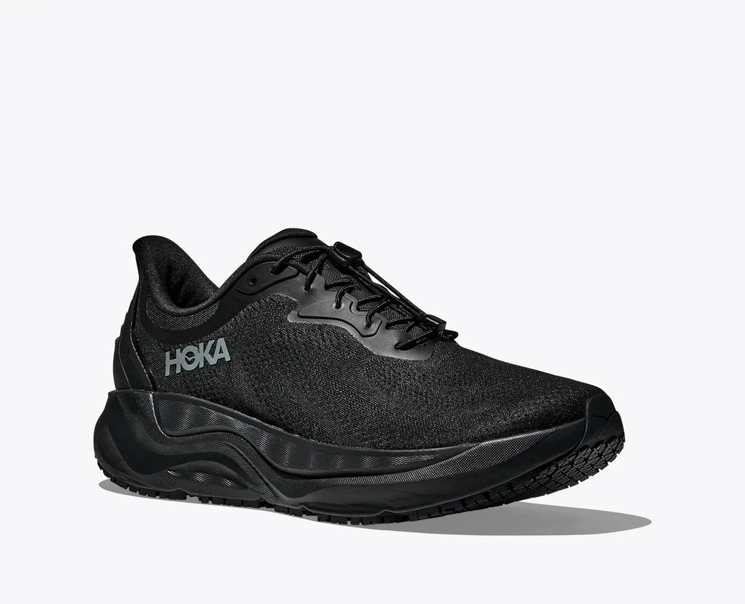 Hoka Men's Arahi Slip Resistant Black Black - Orleans Shoe Co.