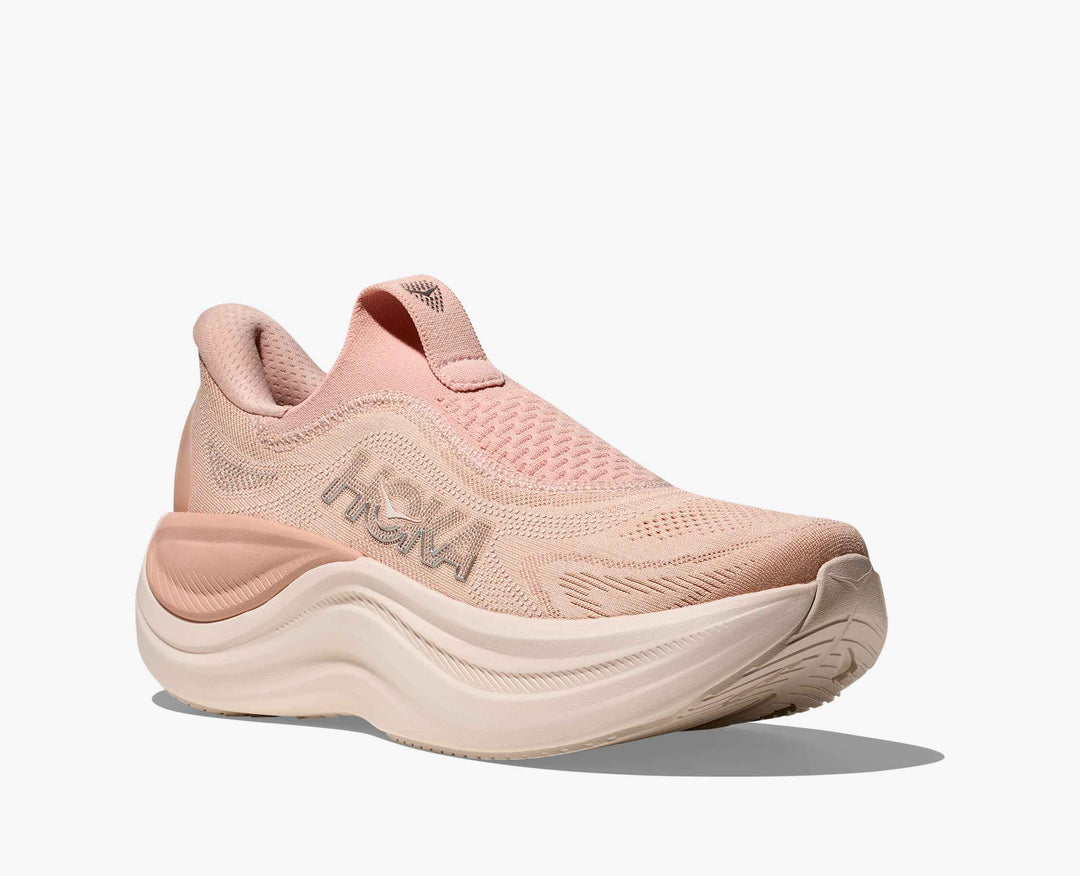Hoka Women's Skyward Laceless Rose Latte Rose Cream
