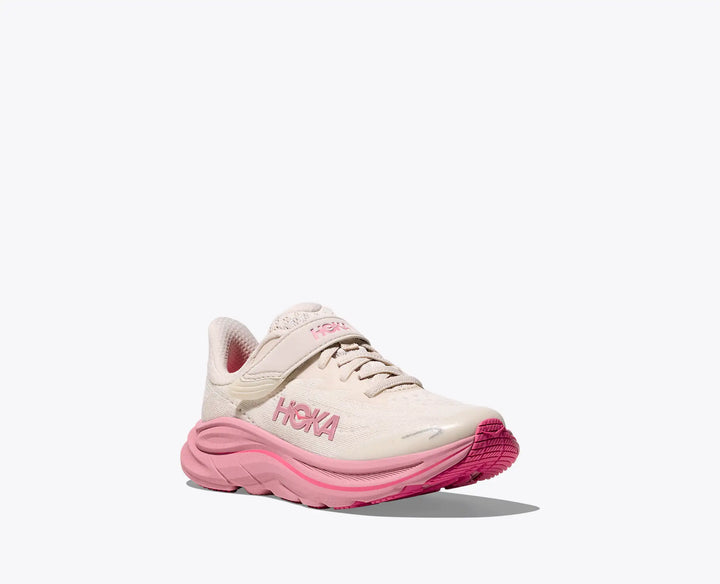 Hoka Little Kids Clifton 10 Rose Cream Dried Rose