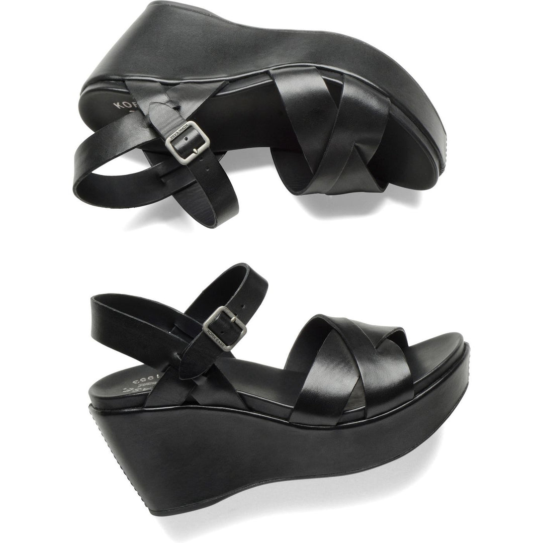 Kork Ease Women's Ava 2.0 Black Sandal - Orleans Shoe Co.