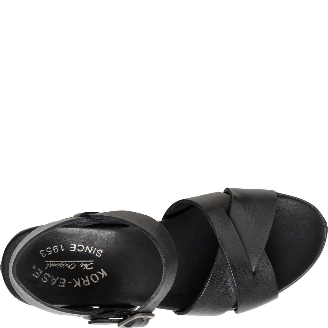 Kork Ease Women's Ava 2.0 Black Sandal - Orleans Shoe Co.