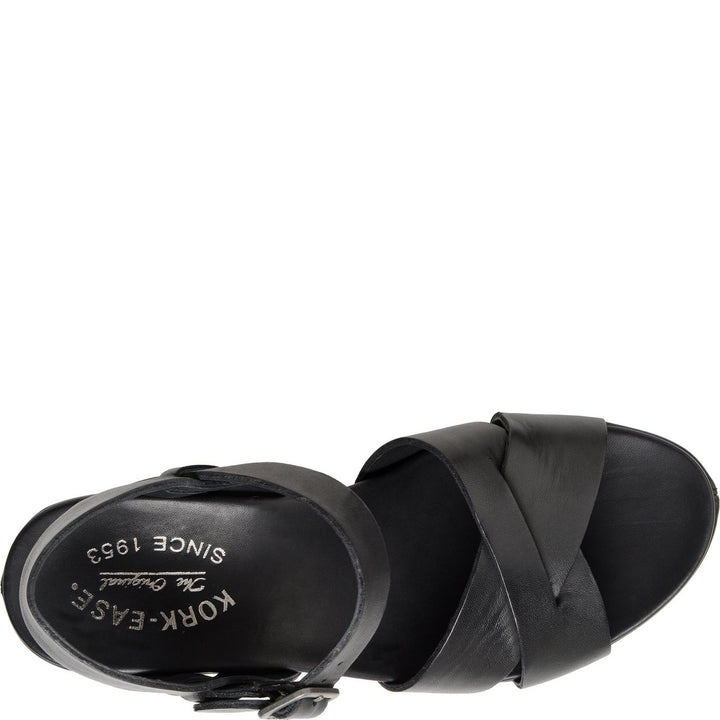 Kork Ease Women's Ava 2.0 Black Sandal - Orleans Shoe Co.