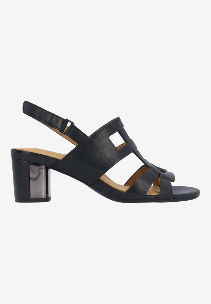 L'Amour Des Pieds Women's Marise Black Waxy Leather - Orleans Shoe Co.