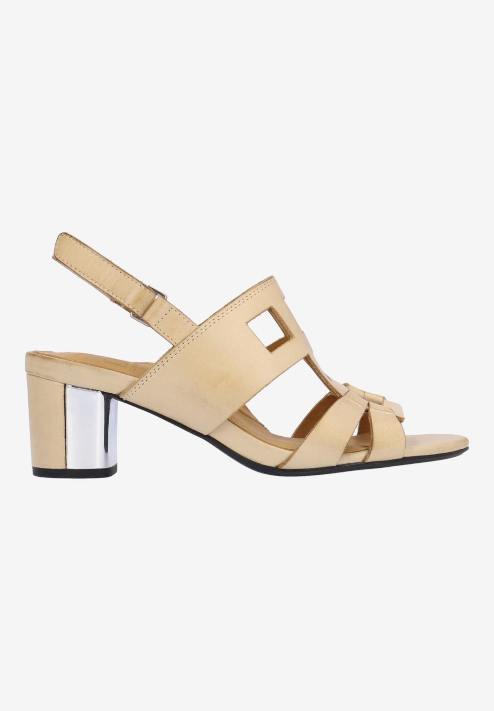 L'Amour Des Pieds Women's Marise Cream Waxy Leather - Orleans Shoe Co.