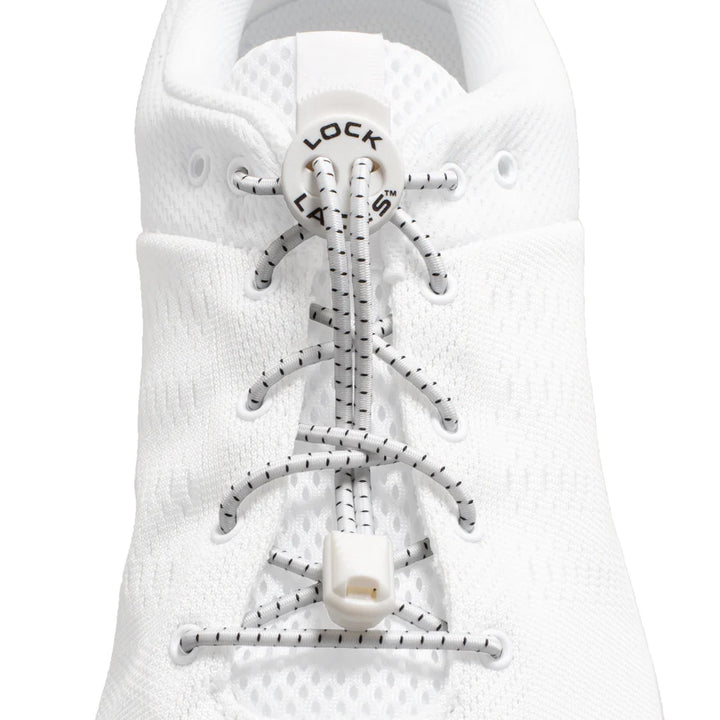 Lock Laces Original No-Tie Shoelaces White