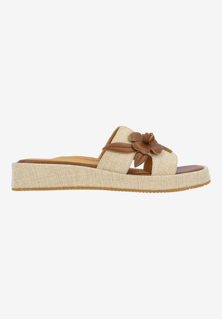 L'Amour Des Pieds Women's Aldara Natural Linen Saddle - Orleans Shoe Co.