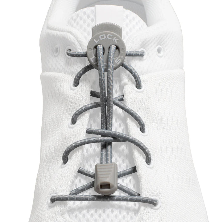 Lock Laces Original No-Tie Shoelaces Gray