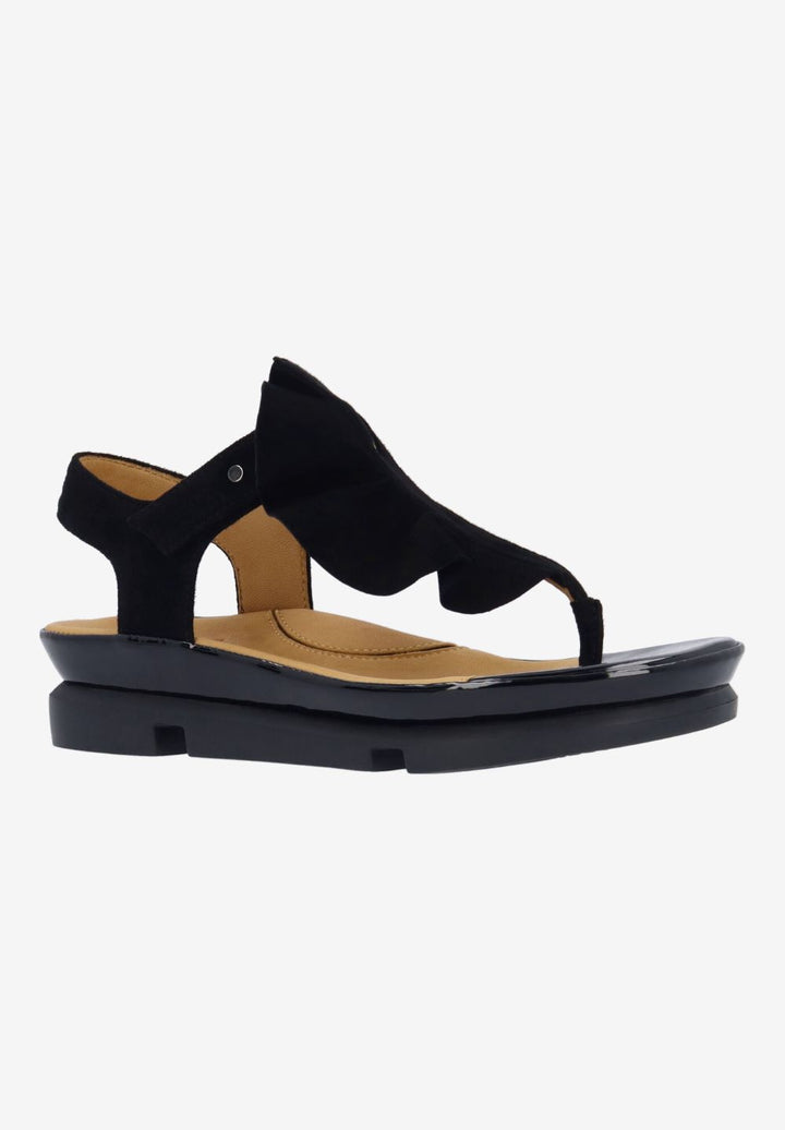 L'Amour Des Pieds Women's Vendala Black Kidsuede - Orleans Shoe Co.