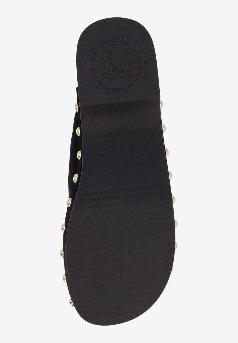L'Amour Des Pieds Women's Gracen Black Brown Suede Hair On - Orleans Shoe Co.