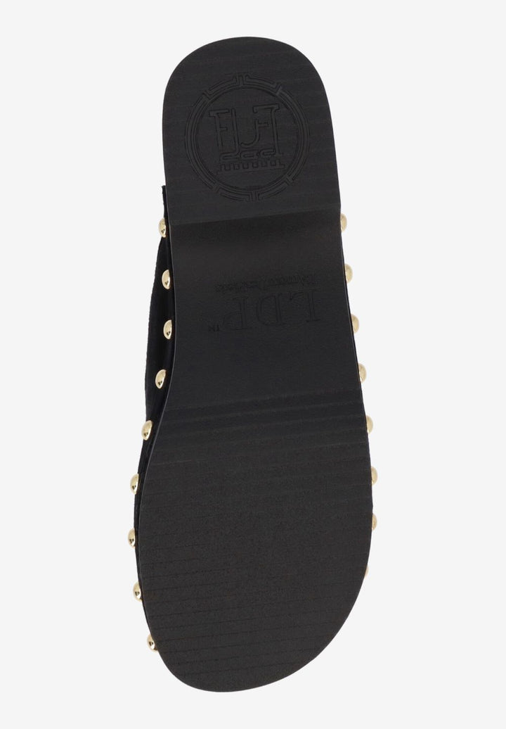 L'Amour Des Pieds Women's Gracen Black Brown Suede Hair On - Orleans Shoe Co.