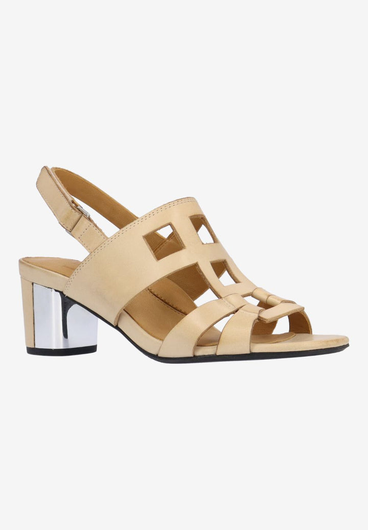 L'Amour Des Pieds Women's Marise Cream Waxy Leather - Orleans Shoe Co.