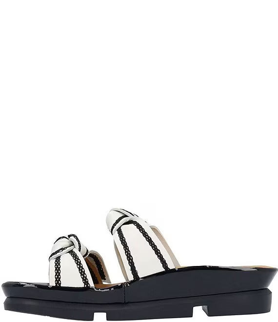 L'Amour Des Pieds Women's Voleta White Capri Kid Black - Orleans Shoe Co.
