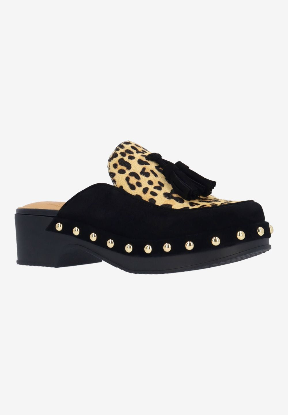 L'Amour Des Pieds Women's Gracen Black Brown Suede Hair On - Orleans Shoe Co.